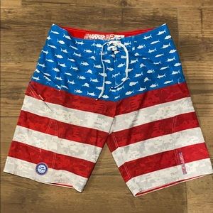 Pelagic sharkskin shorts!